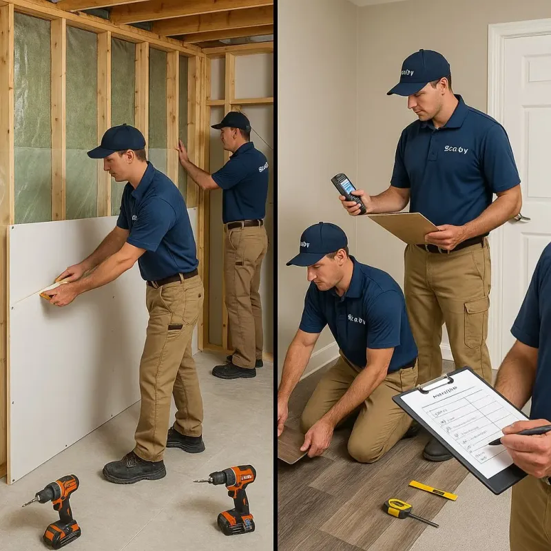 Repairs and Reconstruction process in Wrightstown, WI